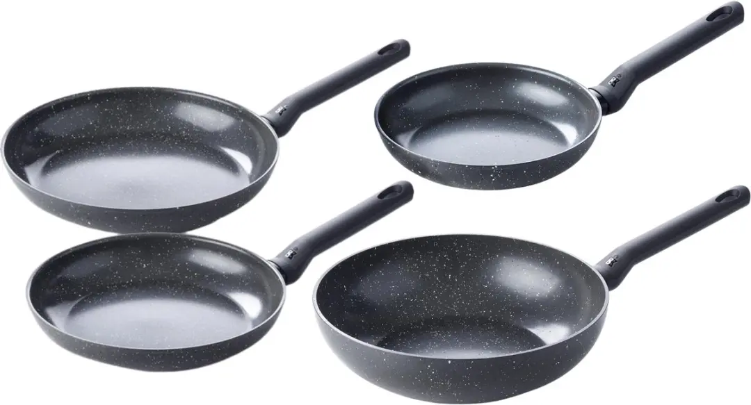 BK Universe Koekenpannenset 20cm, 24cm, 28cm + Wokpan 28cm