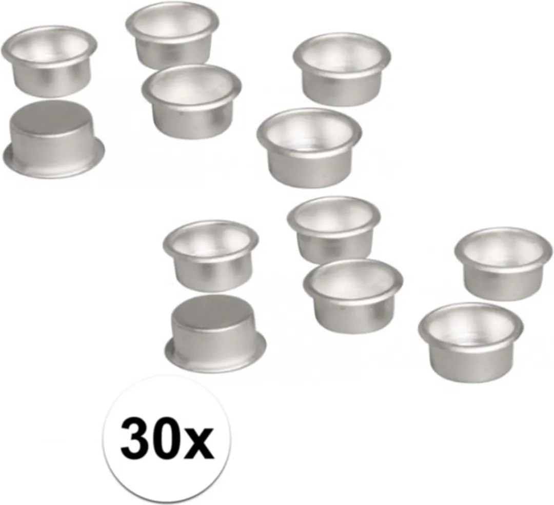 Rayher Metalen Dinnerskaarshouders 30 Stuks - Ø22mm - Zilver