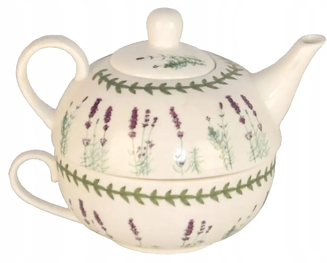 Lavendel Theepot & Kopje Set