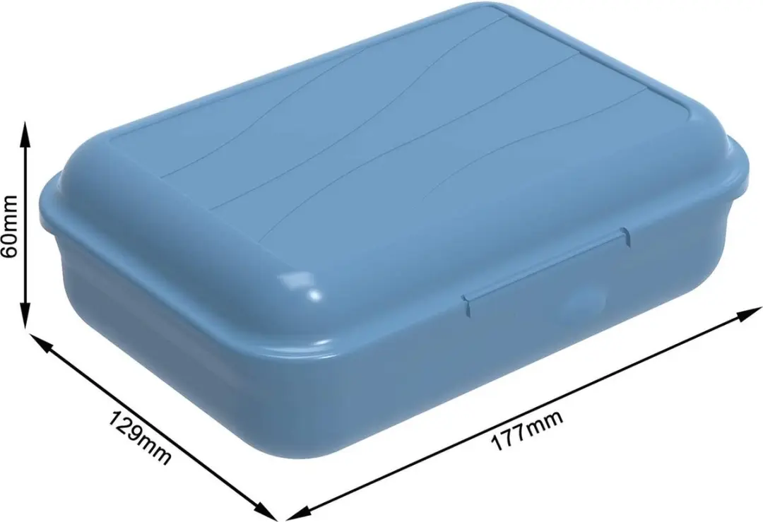 Rotho Fun Lunchbox met Verdeelschotje 0.9L - Blauw - afbeelding 4 van 4