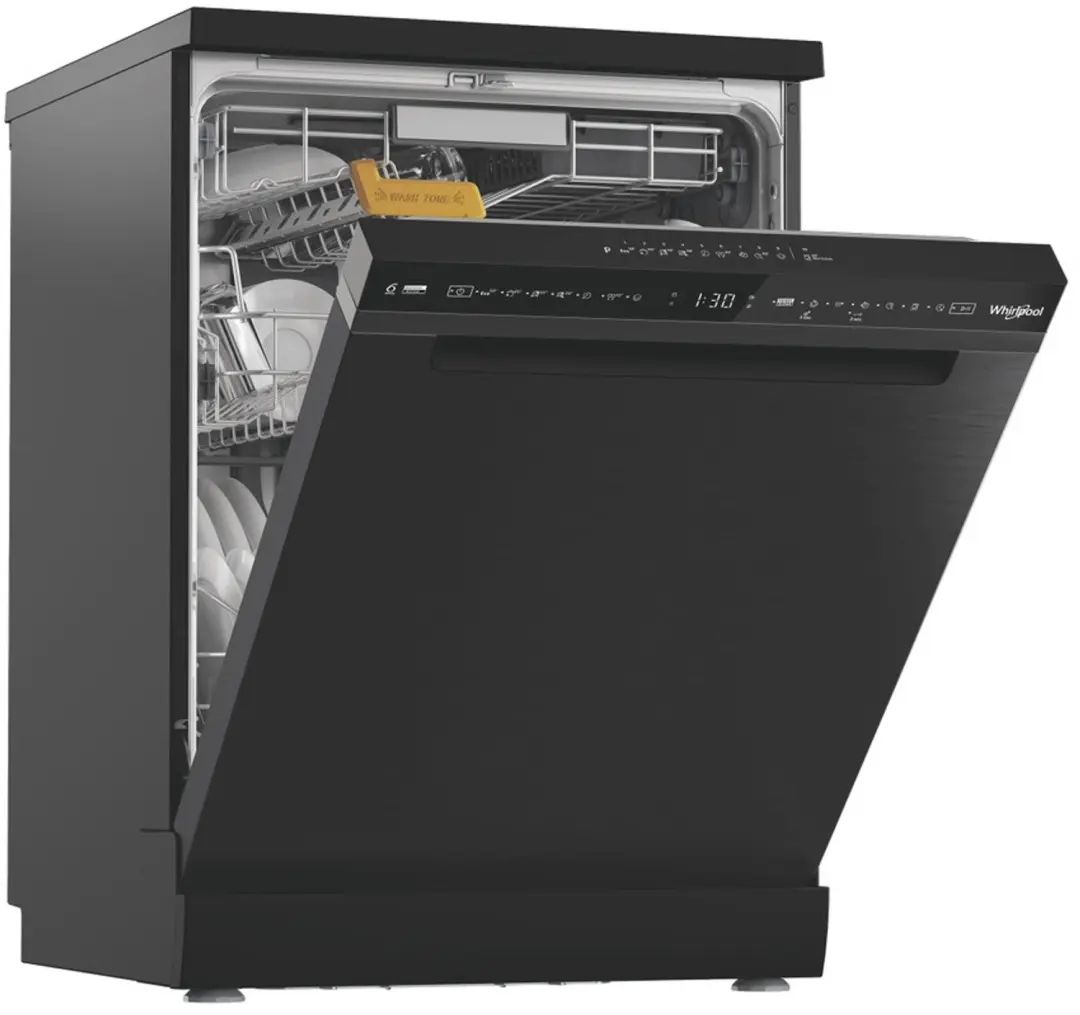 Whirlpool W8F HS61BS Vrijstaande Vaatwasser - Zwart - afbeelding 5 van 6