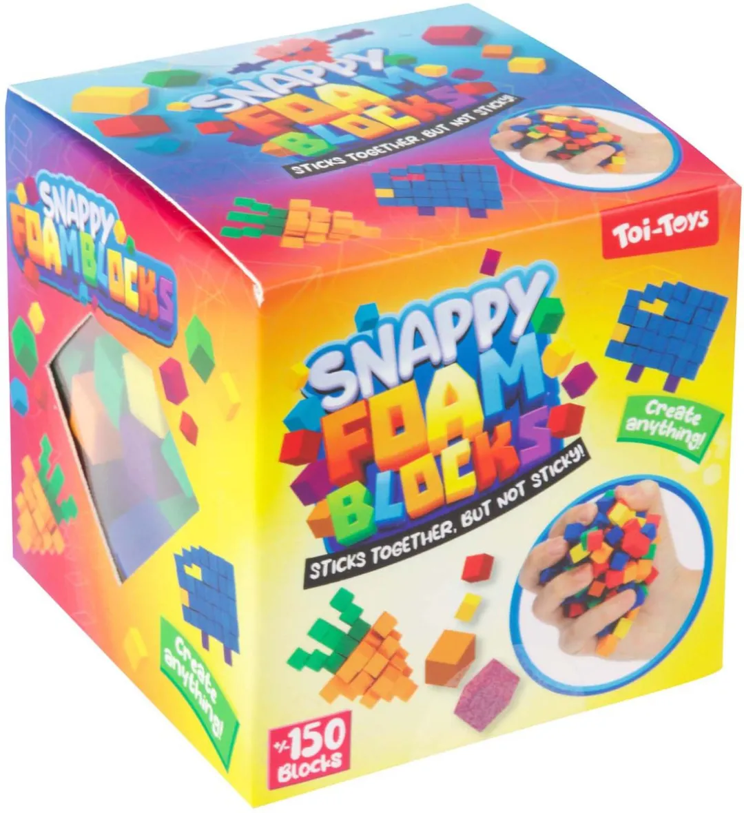 Toi-Toys Fun Mini Foamblokken - 150 Stuks - Multicolor