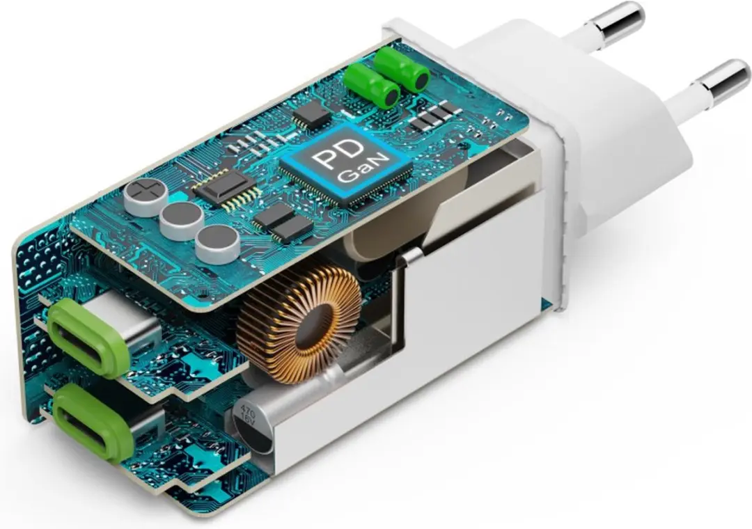 Hama 00201994 Snellader GaN 2x USB-C 65W - Wit - afbeelding 6 van 6