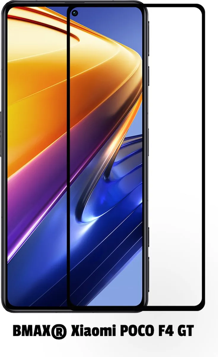 BMAX Screenprotector 2 Stuks - Xiaomi POCO F4 - Full Cover - Zwart