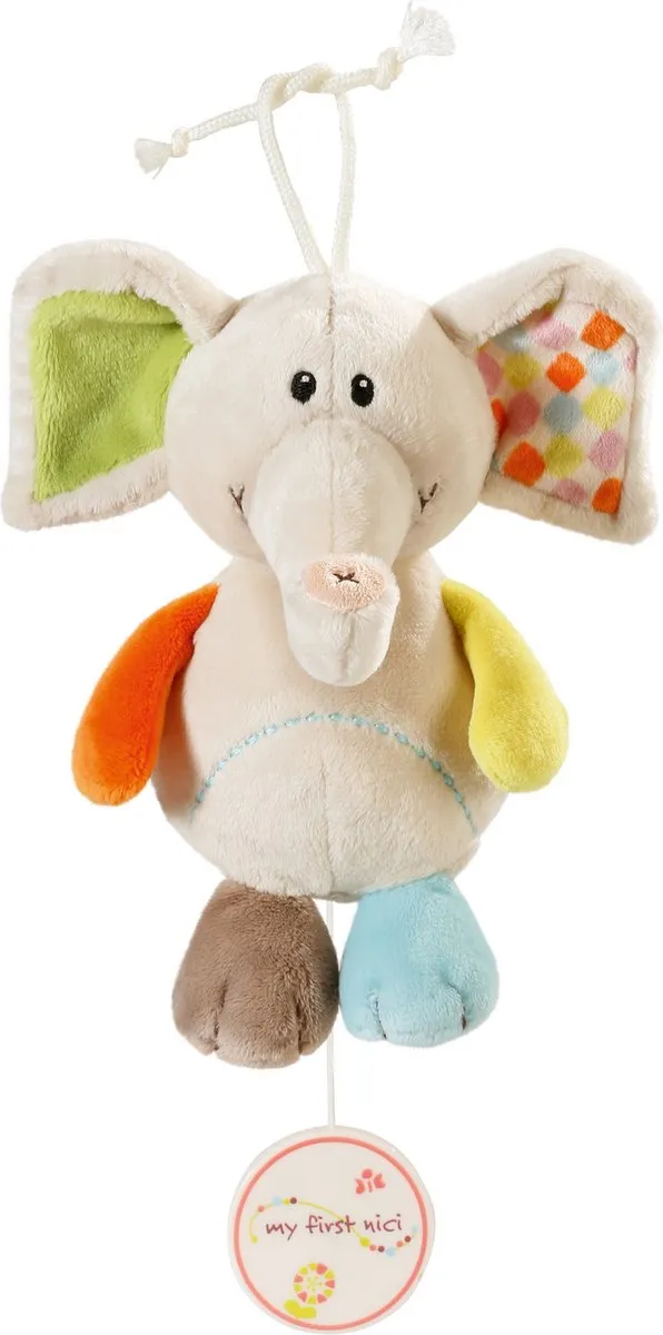 Nici Speeldoos Olifant Dundi 18cm Pluche
