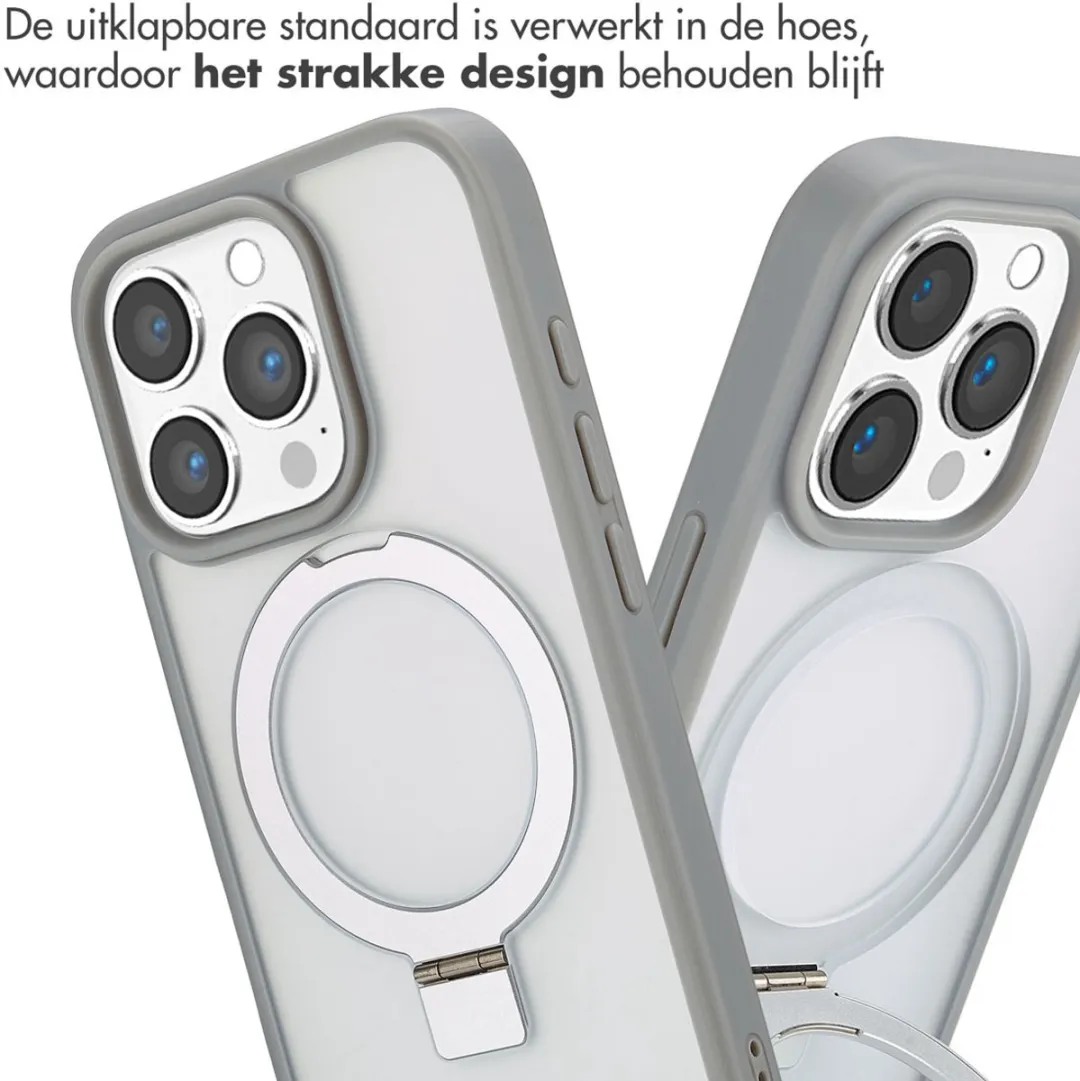 Accezz Hoesje iPhone 16 Pro - Grijs - MagSafe