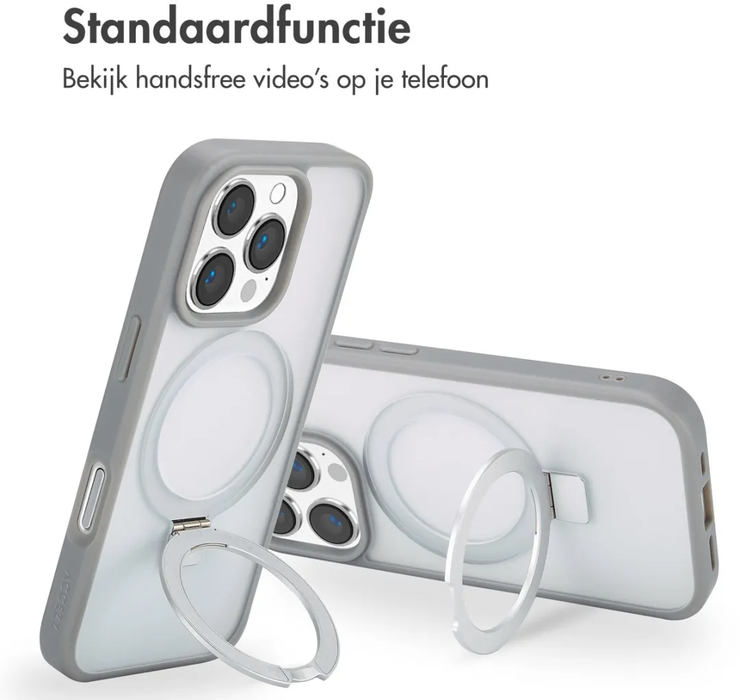 Accezz Hoesje iPhone 16 Pro - Grijs - MagSafe