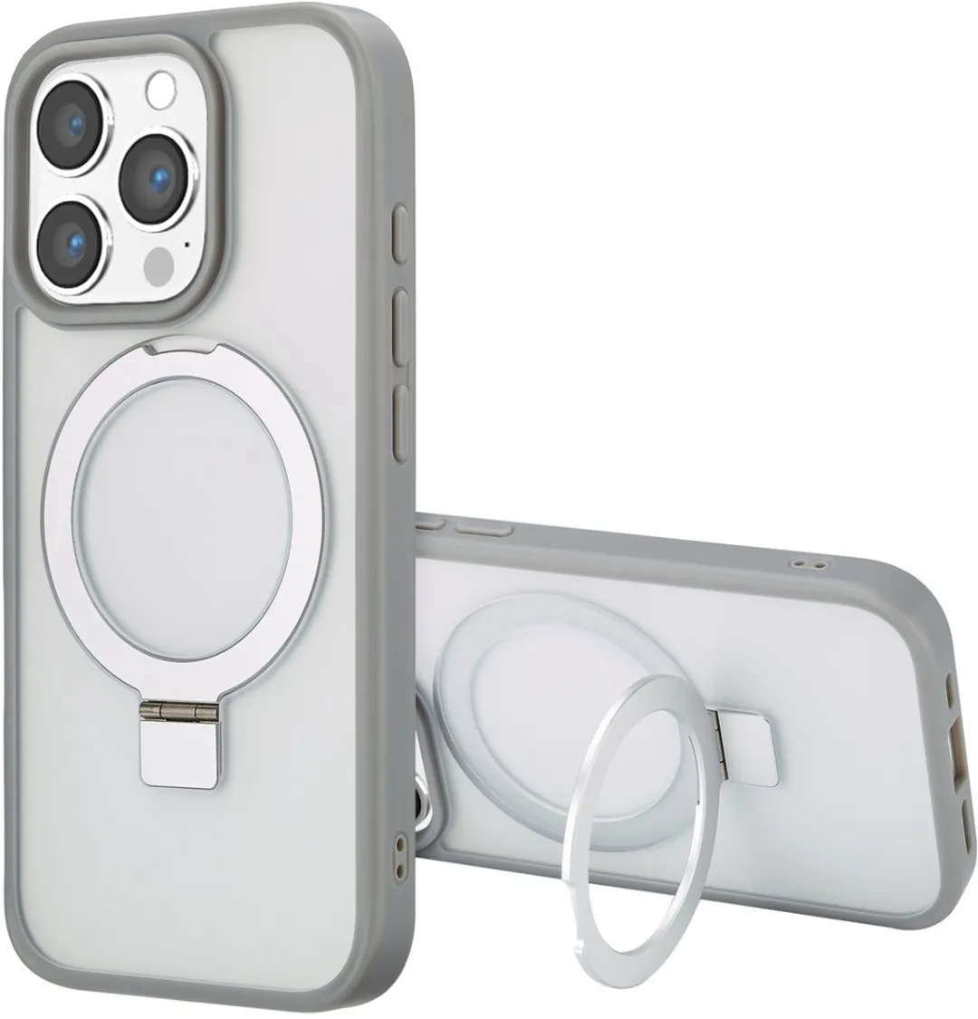 Accezz Hoesje iPhone 16 Pro - Grijs - MagSafe