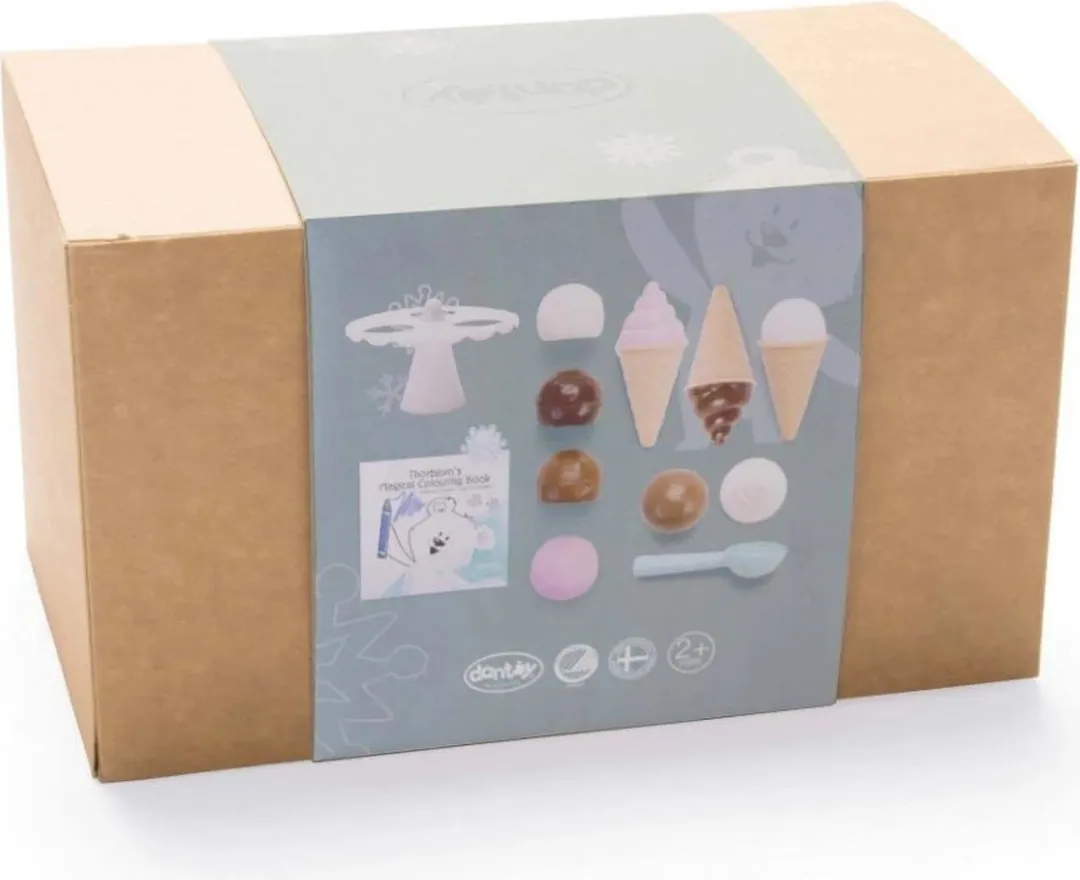 Dantoy Thorbjørn IJssalon Speelset – 15-delig IJs Speelgoed – Duurzaam BioPlastic – Vanaf 2 jaar