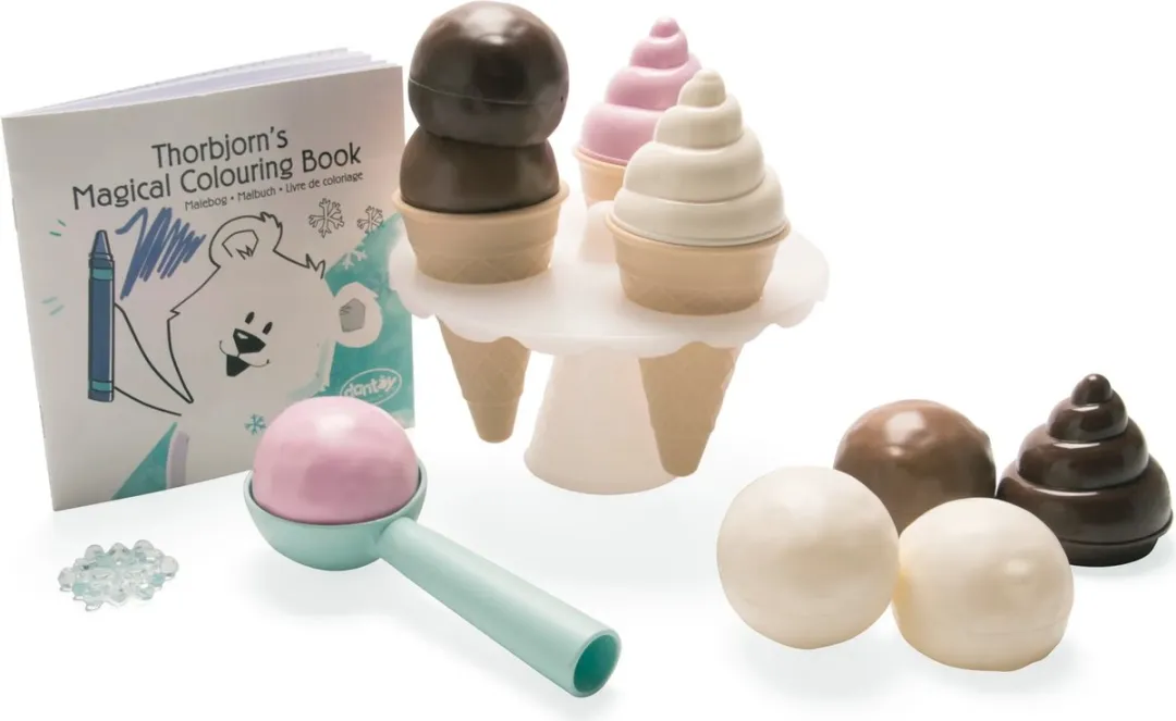 Dantoy Thorbjørn IJssalon Speelset – 15-delig IJs Speelgoed – Duurzaam BioPlastic – Vanaf 2 jaar