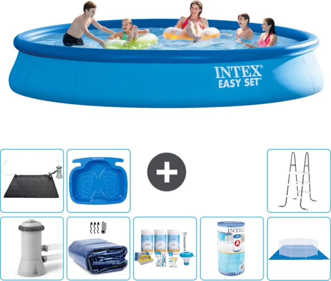 Intex Easy Set Zwembad 457x84cm - Blauw - 28158GN