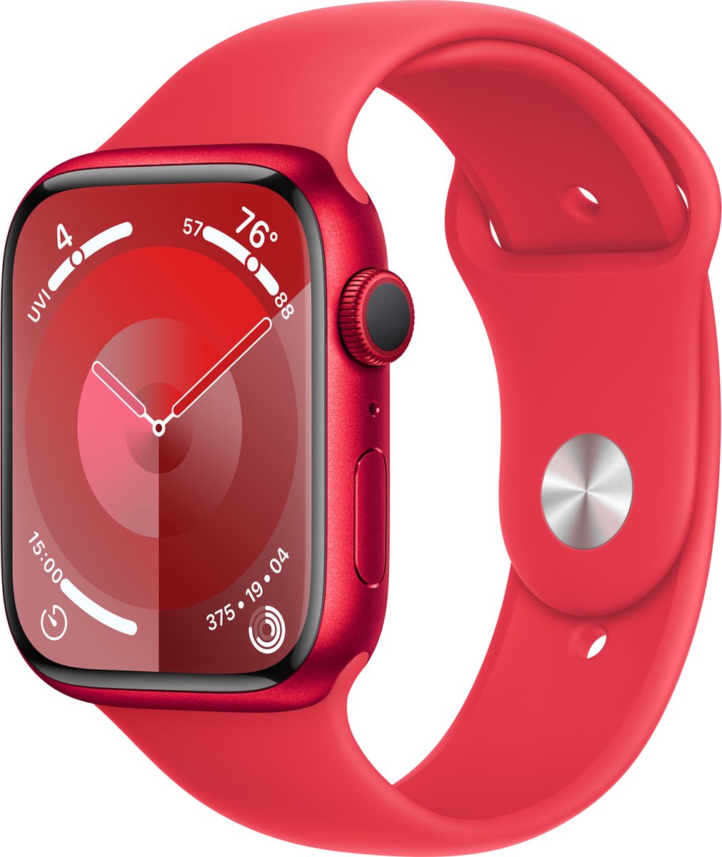 Apple Watch Series 9 - Rode Sport Band - 45mm - S/M