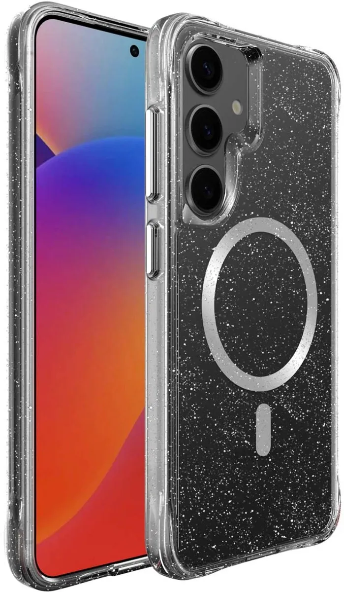 Imoshion Hoesje Samsung Galaxy S25 Plus Glitter Zilver