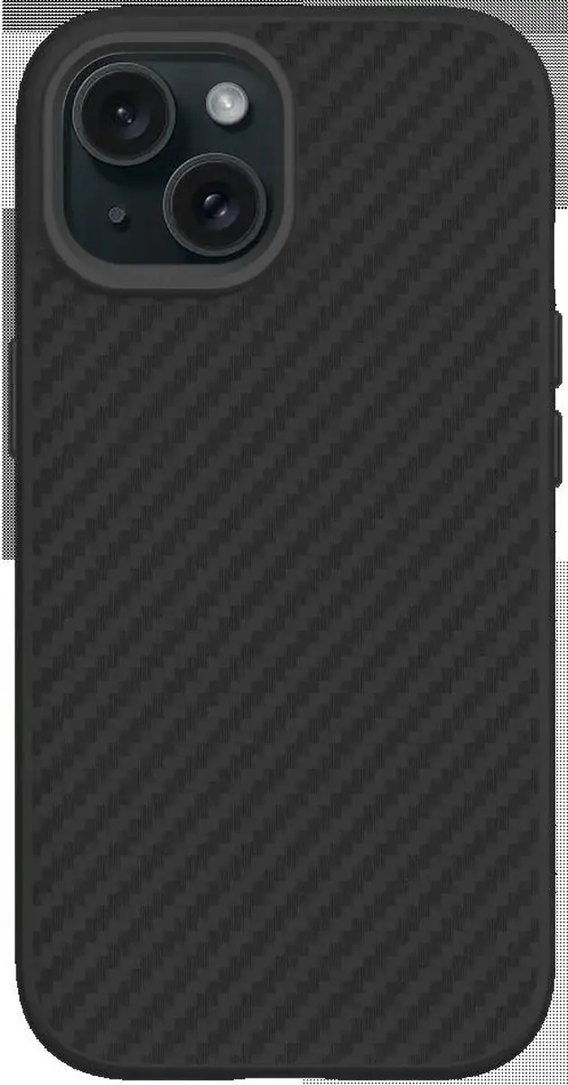 RhinoShield SolidSuit Apple iPhone 15 Hoesje - Carbon Zwart - afbeelding 2 van 6