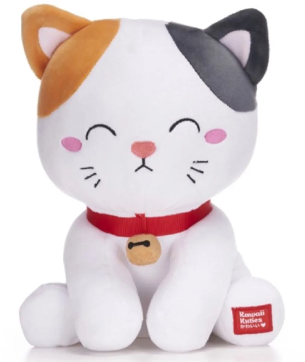Topknuffels Kawaii Kuties Kat Smile Pluche - 25cm Multi
