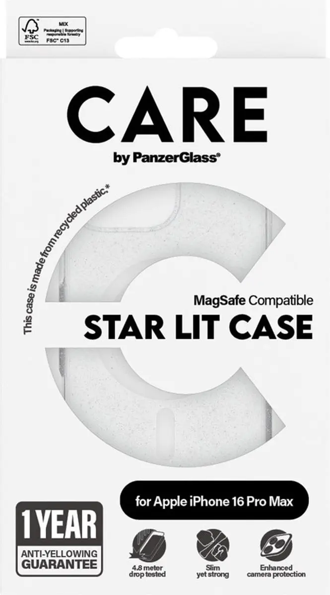 PanzerGlass CARE Star Lit Hoesje iPhone 16 Pro Max - afbeelding 4 van 5