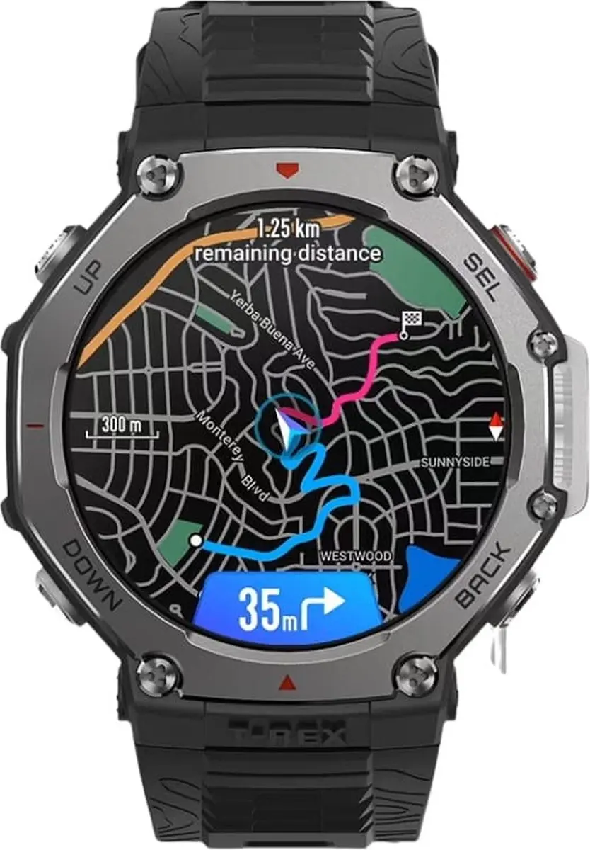 Amazfit T-Rex 3 W2323GL1N Smartwatch - Zwart - afbeelding 4 van 6