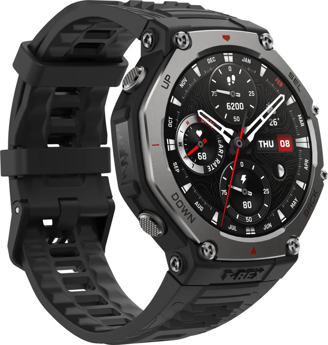 Amazfit T-Rex 3 W2323GL1N Smartwatch - Zwart - afbeelding 2 van 6