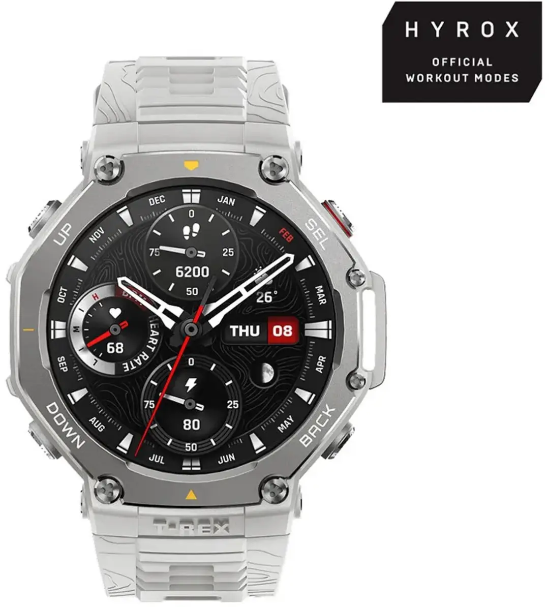 Amazfit T-Rex 3 W2322GL6N Smartwatch - Haze Gray - afbeelding 6 van 6