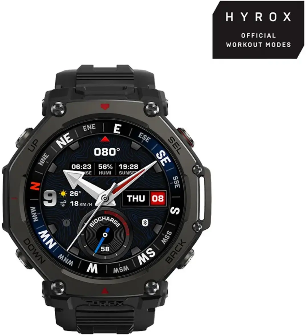 Amazfit T-Rex 3 Pro 48mm - Zwart - afbeelding 5 van 6