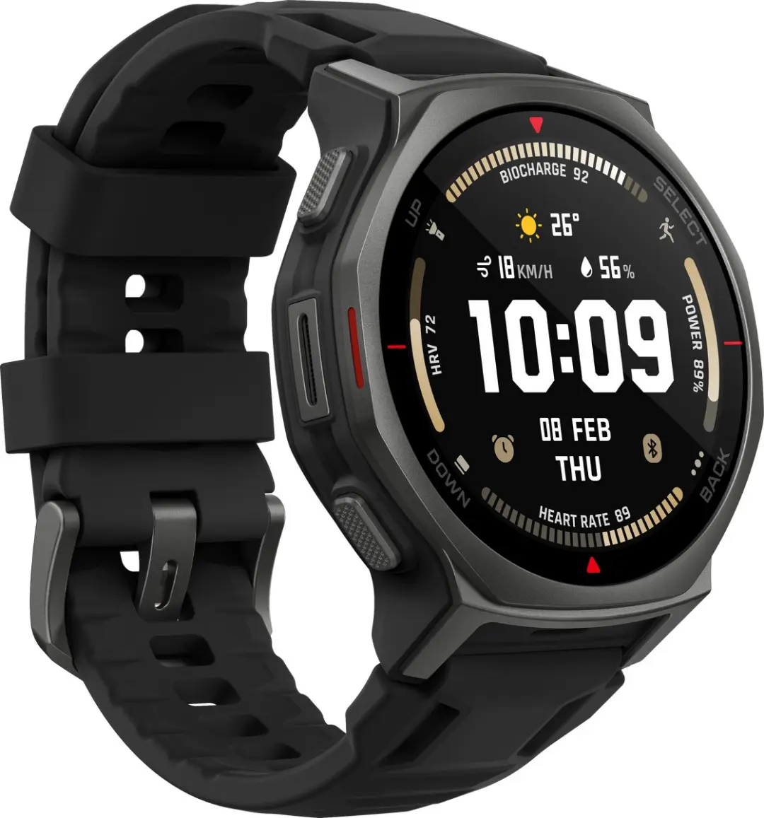 Amazfit T-Rex 3 Pro 44mm Smartwatch - Zwart - afbeelding 2 van 6