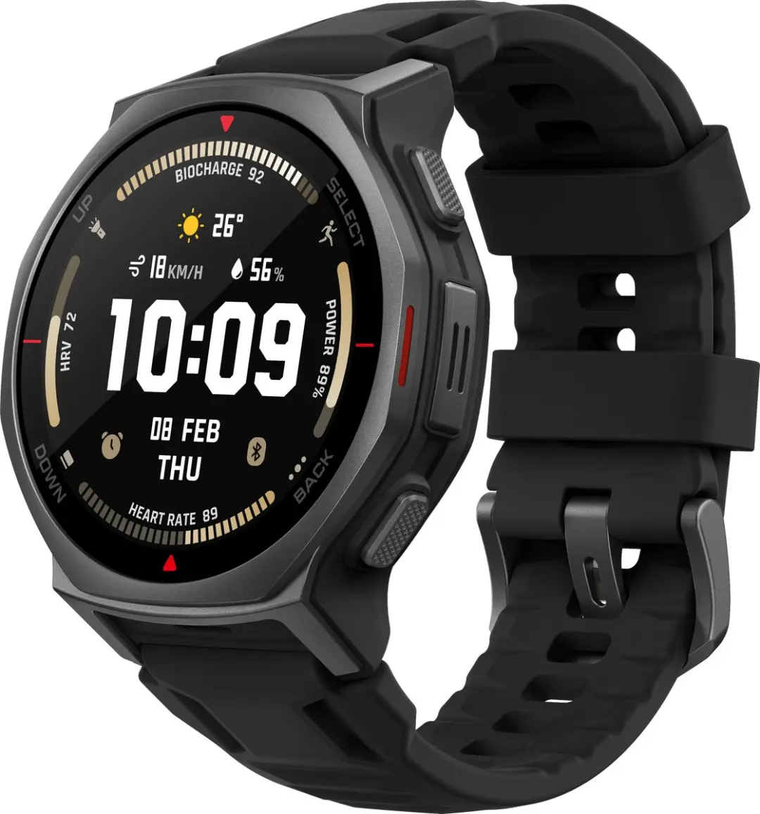 Amazfit T-Rex 3 Pro 44mm Smartwatch - Zwart - afbeelding 3 van 6