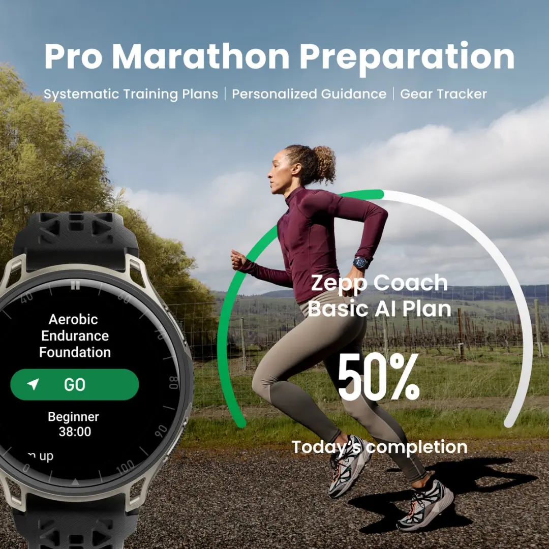 Amazfit Cheetah 2 Pro W2563CN1N Smartwatch - Zwart - afbeelding 6 van 6