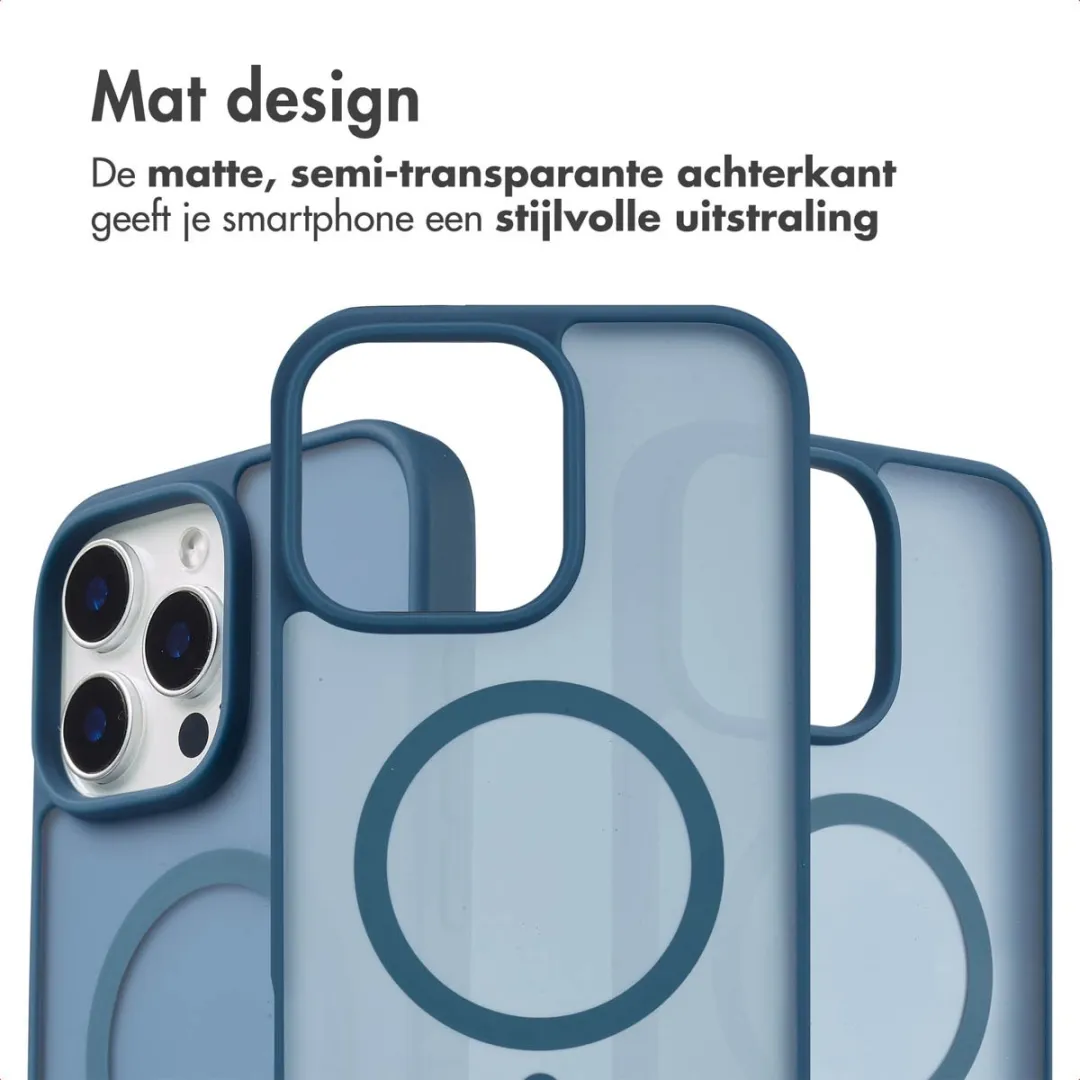 Imoshion Hoesje iPhone 15 Pro Max MagSafe Donkerblauw