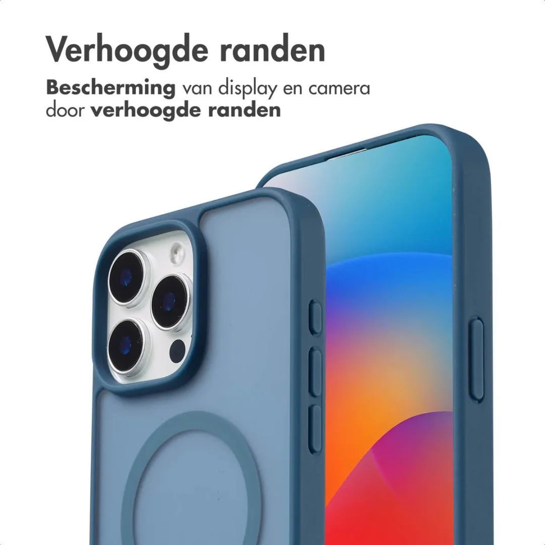 Imoshion Hoesje iPhone 15 Pro Max MagSafe Donkerblauw