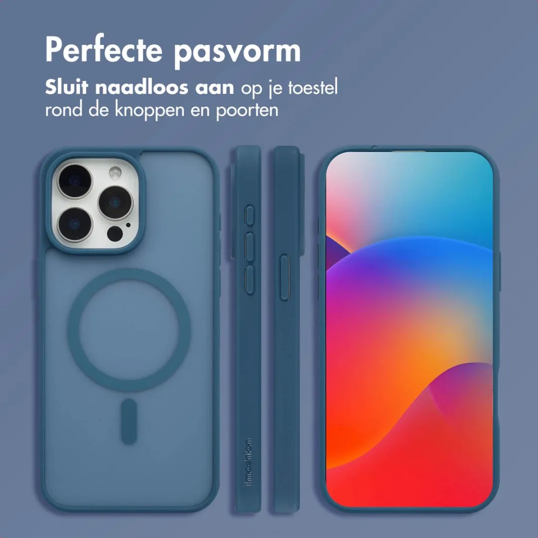 Imoshion Hoesje iPhone 15 Pro Max MagSafe Donkerblauw - afbeelding 6 van 6