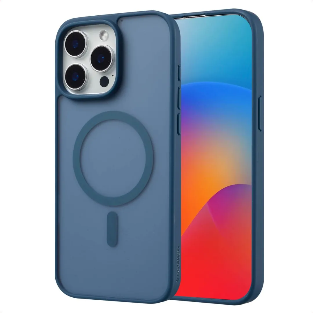 Imoshion Hoesje iPhone 15 Pro Max MagSafe Donkerblauw