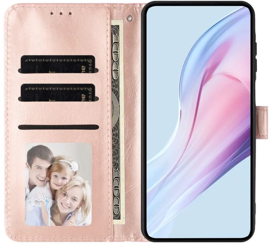 Samsung Galaxy S26 Portemonnee Hoesje Polka Dot - Roze - afbeelding 6 van 6