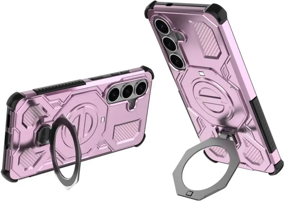 Samsung Galaxy S26 Hoesje MagSafe 360° Standaard - Roze - afbeelding 6 van 6