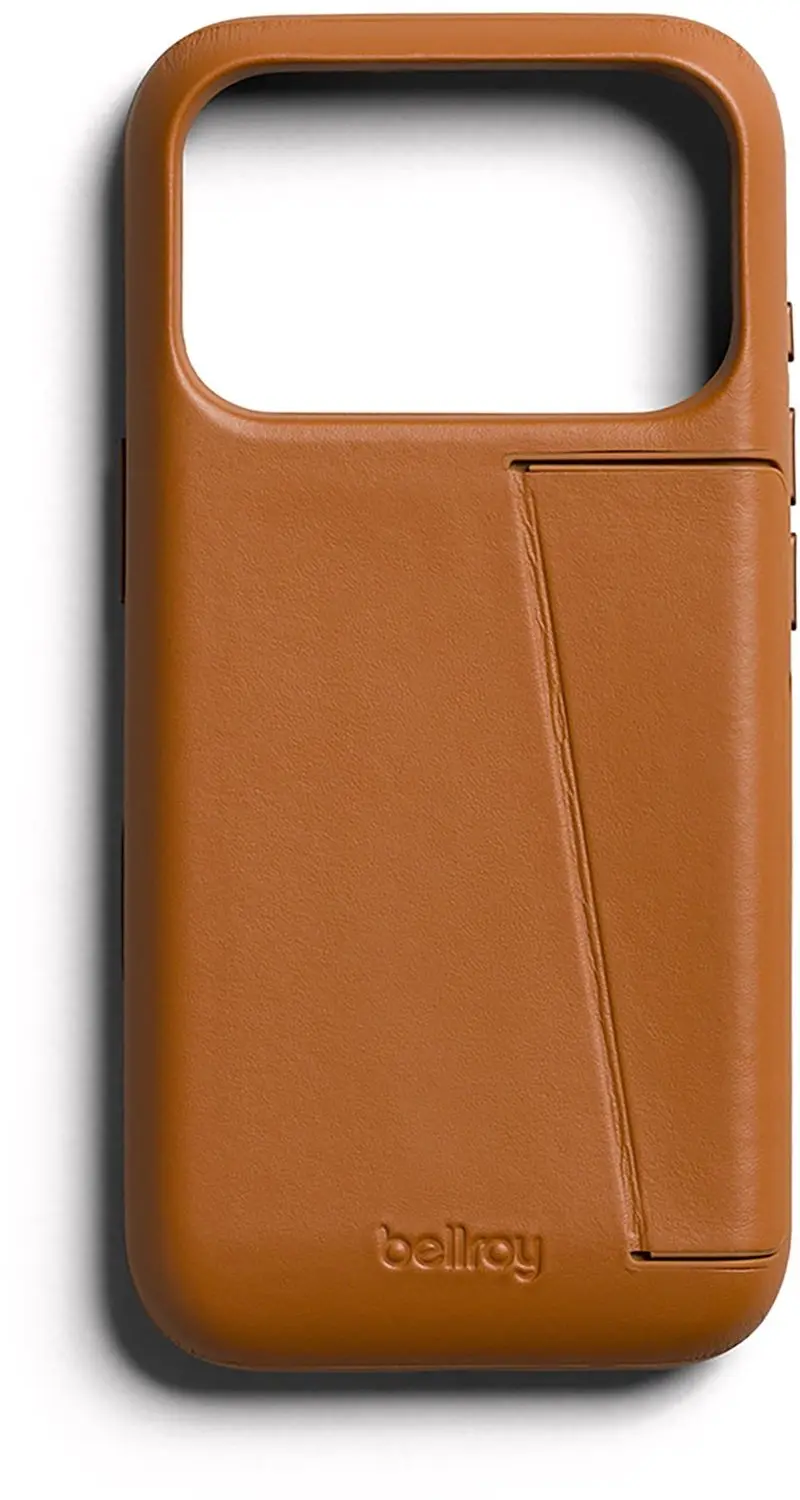 Bellroy Full Leather 3 Card Hoesje iPhone 18 Pro - Tan - afbeelding 4 van 6