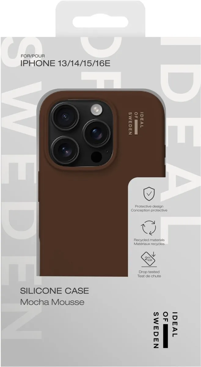 iDeal of Sweden Silicone Hoesje iPhone 13/14/15/16e - Mocha Mousse - MagSafe