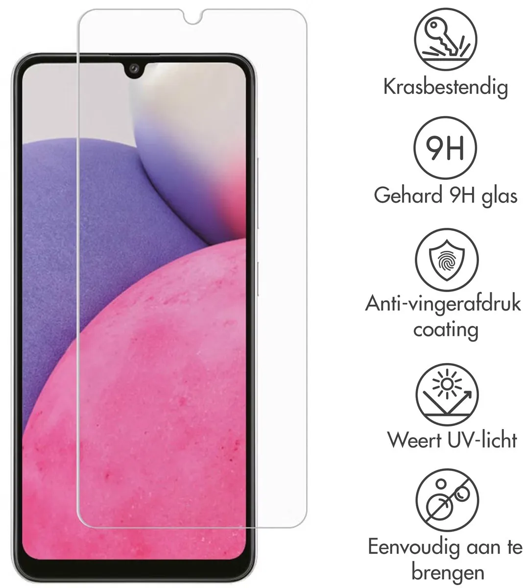 imoshiion Screenprotector Samsung Galaxy A33 - Gehard Glas