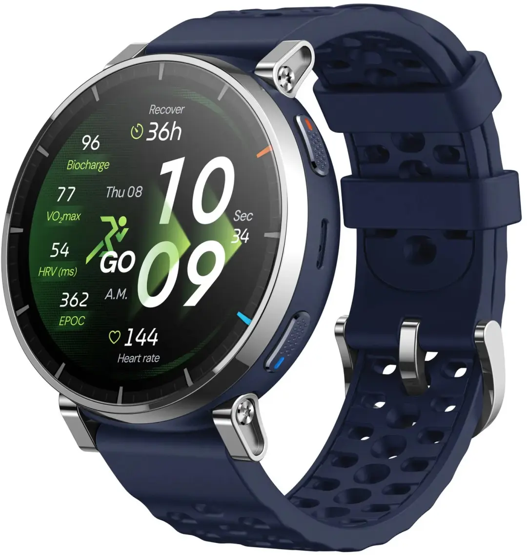 Amazfit Active 3 Premium Smartwatch - 45mm - Atlas Blue - afbeelding 6 van 6