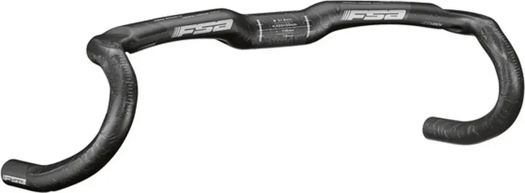 FSA K-Wing AGX Carbon Stuur - 42cm - Zwart - afbeelding 3 van 3