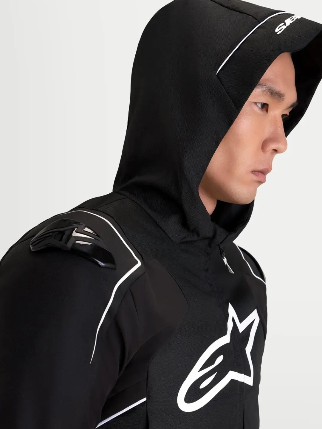 Alpinestars Zaca V2 Waterdichte Motorjas - Zwart/Wit - M - afbeelding 6 van 6