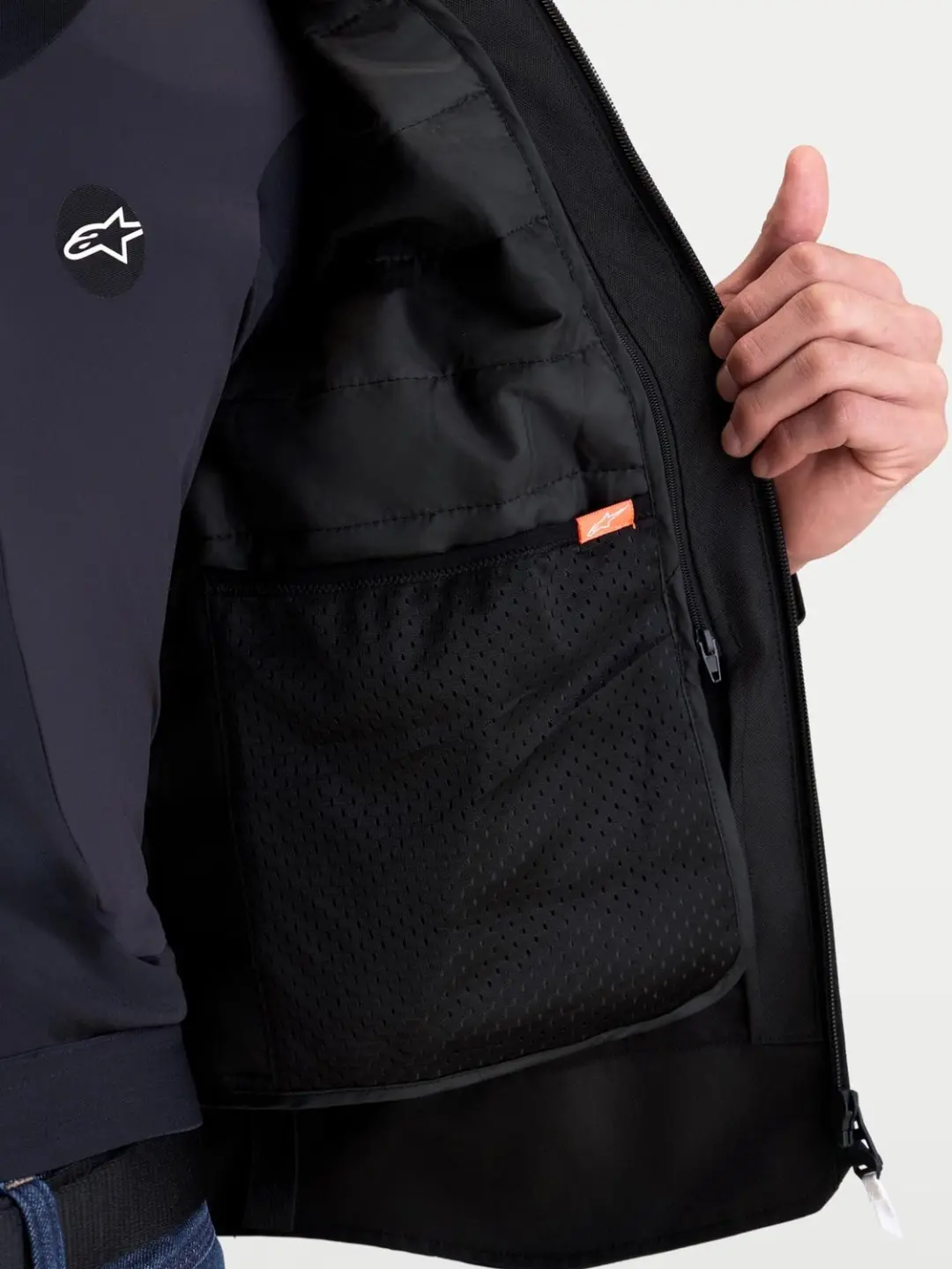 Alpinestars Zaca V2 Waterdichte Motorjas - Zwart/Wit - M - afbeelding 5 van 6