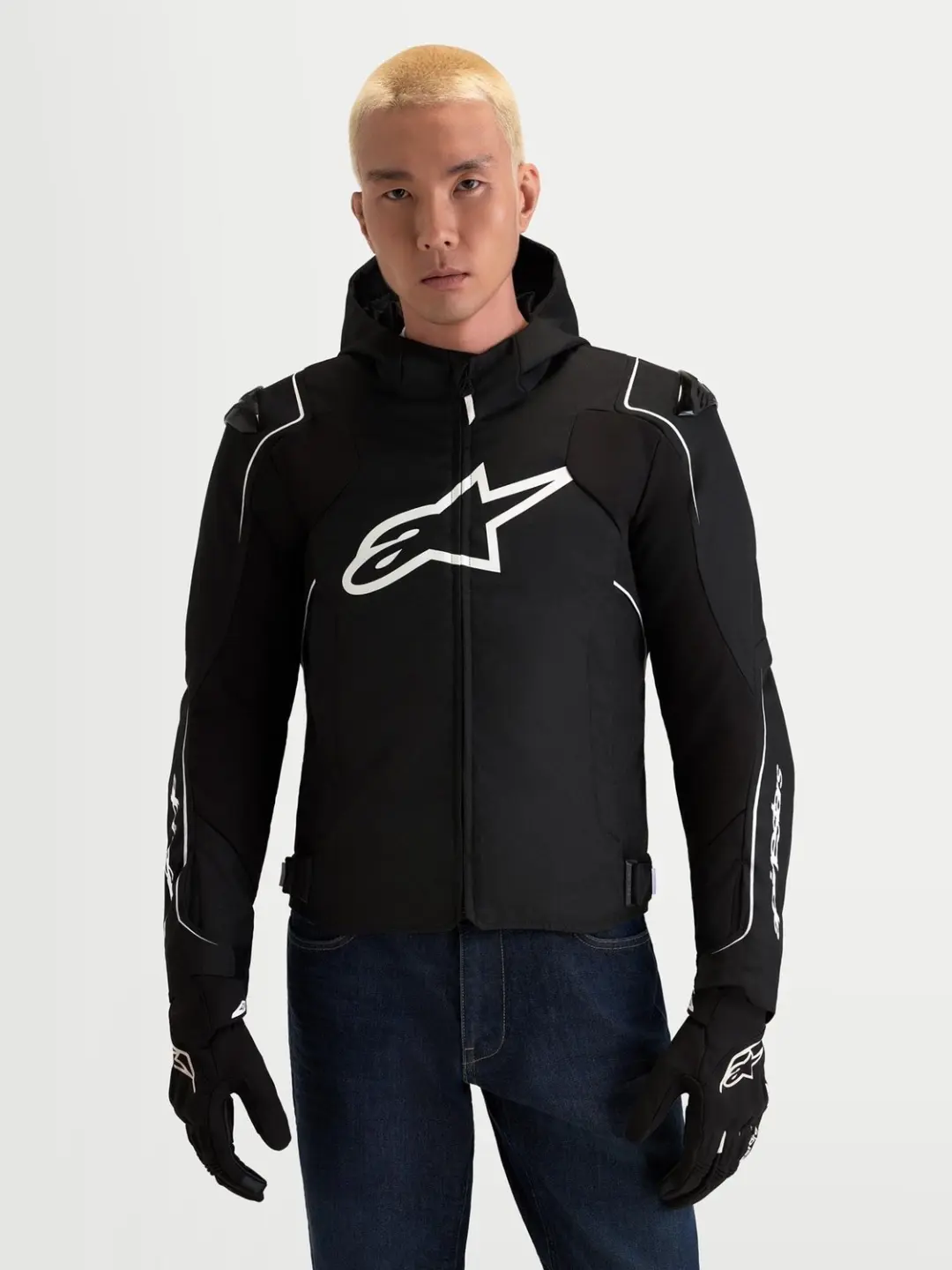 Alpinestars Zaca V2 Waterdichte Motorjas - Zwart/Wit - M - afbeelding 4 van 6
