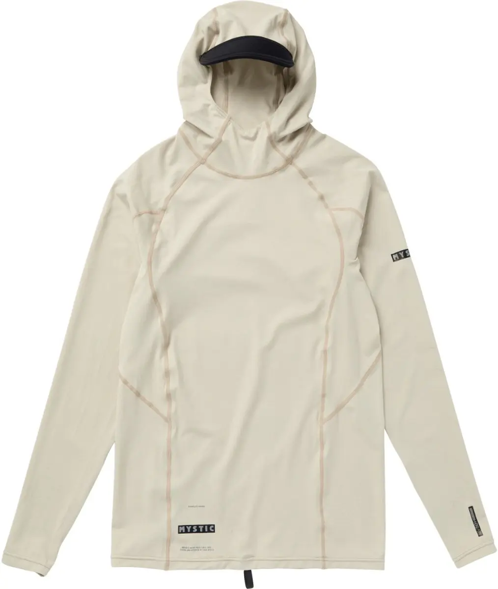 Mystic Uncharted L/S Hooded Rashvest - 250204 - Sand - XXL - Men
