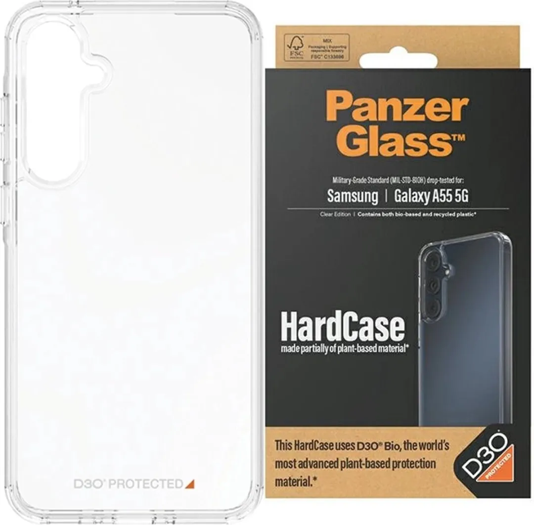 PanzerGlass Samsung Galaxy A55 HardCase D3O - Transparant