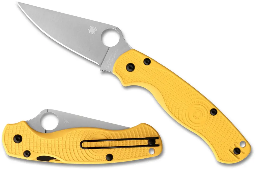 Spyderco Para Military 2 Lightweight Salt Yellow Magnacut PE