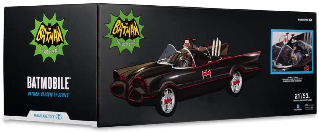 McFarlane Toys DC Multiverse Batmobile 53cm - Batman 1966 - Multicolor