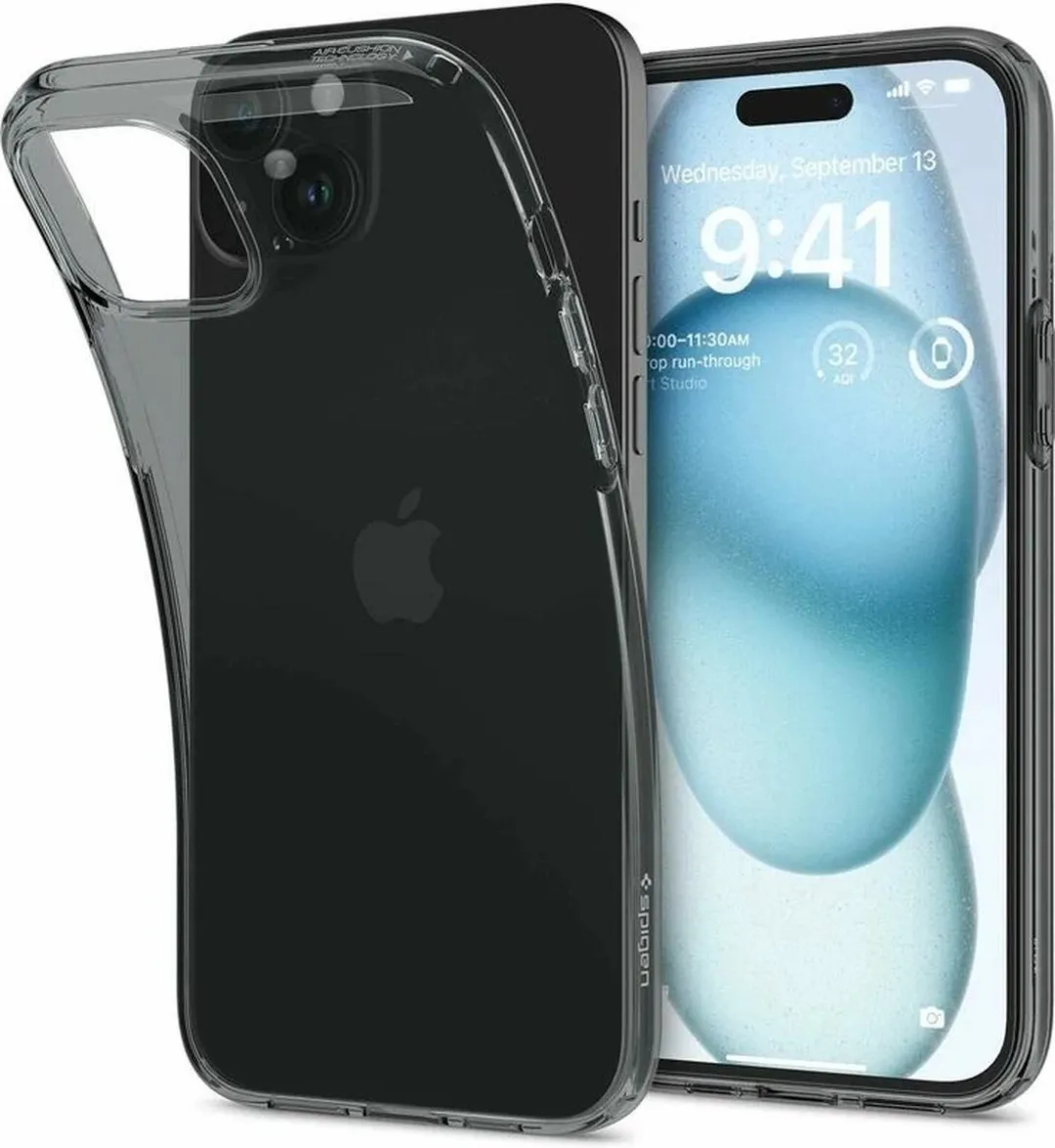 Spigen Crystal Flex ACS06457 Hoesje - iPhone 15 Plus - Grijs/Transparant - afbeelding 6 van 6