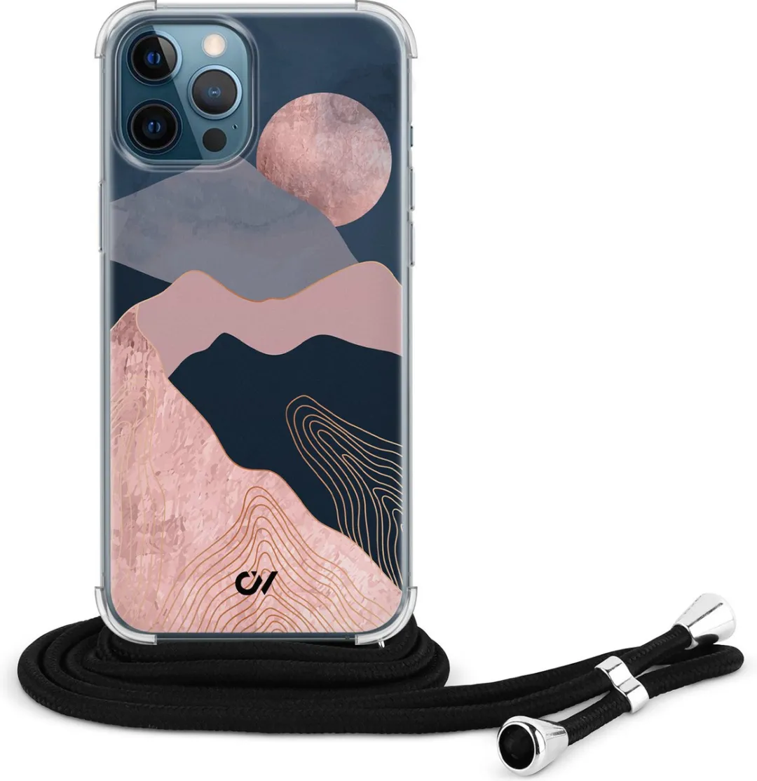 Casevibes Telefoonhoesje iPhone 12 Landscape Roze - C/12/UV/005