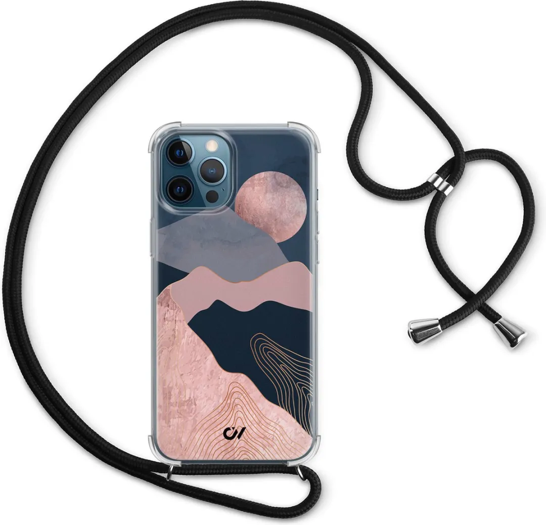 Casevibes Telefoonhoesje iPhone 12 Landscape Roze - C/12/UV/005