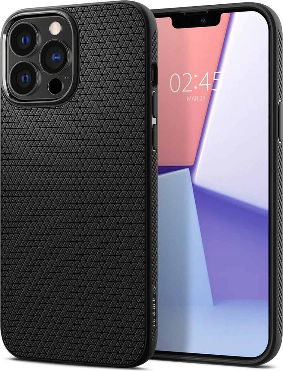 Spigen Liquid Air TPU Hoesje iPhone 13 Pro Max - Zwart