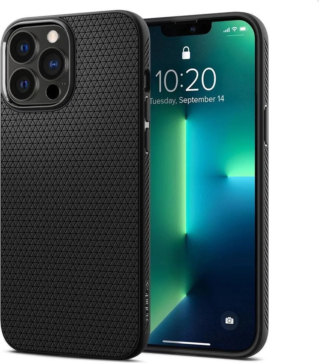 Spigen Liquid Air TPU Hoesje iPhone 13 Pro Max - Zwart